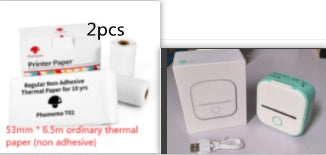 Portable Mini Thermal Label Printer Home Photo Printer Student Wrong Q
