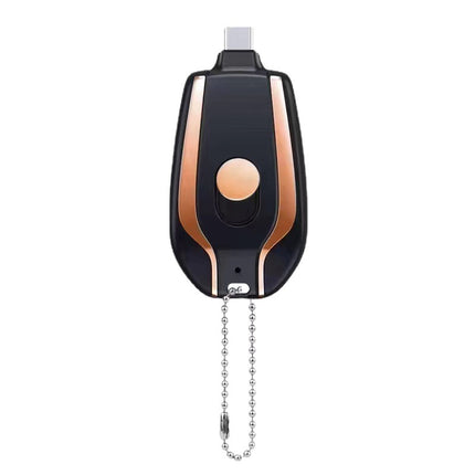 1500mAh Mini Power Emergency Pod Keychain Charger With Type-C Ultra-Co