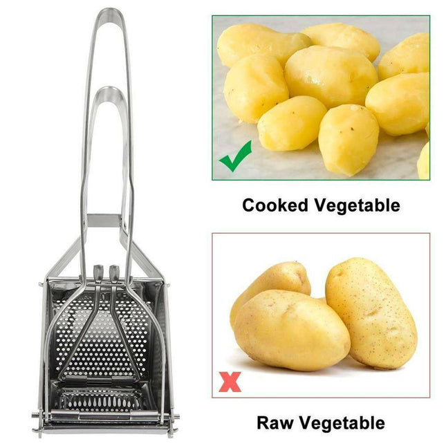 Peekaboo Studio Large Stainless Steel Potato Ricer & Fruit Press, Dura