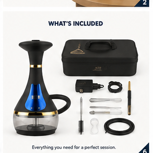 Arabian Electric Hookah — Rechargeable, Fast Heating, Carbon-Free Operation Water Pipes & Bongs new-fast-shipping-arabian-electric-hookah-rechargeable-smoker-fast-heating-carbon-free Home & Kitchen > Kitchen & Dining > Smoking Accessories > Hookahs