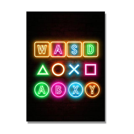 Canvas Painting Game Player Quotes Mural