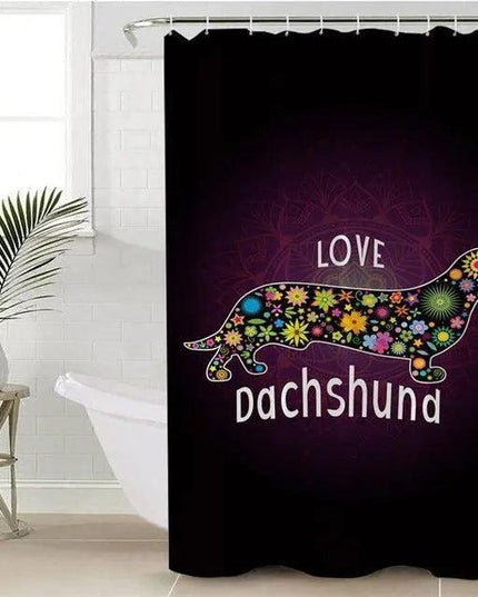 Canine Capers Shower Curtain for Dog Enthusiasts