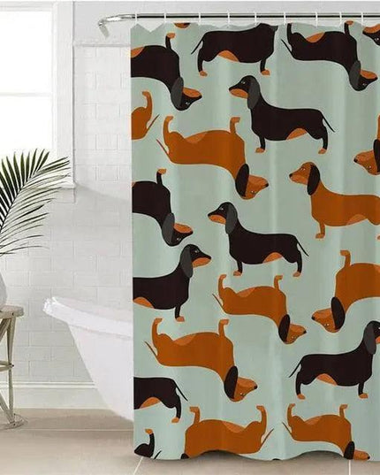 Canine Capers Shower Curtain for Dog Enthusiasts