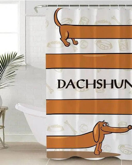 Canine Capers Shower Curtain for Dog Enthusiasts