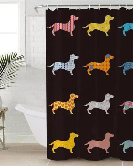 Canine Capers Shower Curtain for Dog Enthusiasts