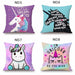 Enchanting Cartoon Unicorn Pillow Cover for Kids