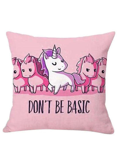 Magical Unicorn Cartoon Pillow Cover - Perfect for Kids' Spaces!