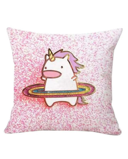 Magical Unicorn Cartoon Pillow Cover - Perfect for Kids' Spaces!