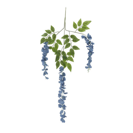AliKopy 5 Pack 44" Dusty Blue Silk Wisteria Flower Garlands - Full Str