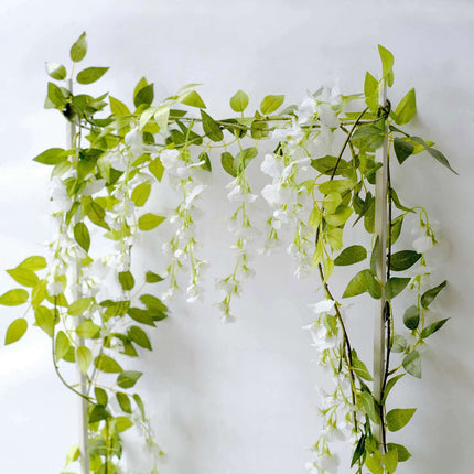 AliKopy 2 Pack 6ft Silk Wisteria Flower Garland, Wedding Arch Decor