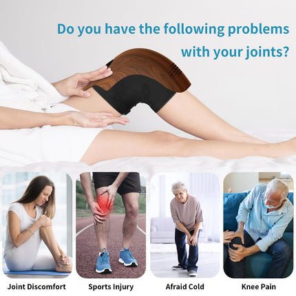 Knee Massager With Kneading Heating Infrared Vibration Rechargeable Pain Relief