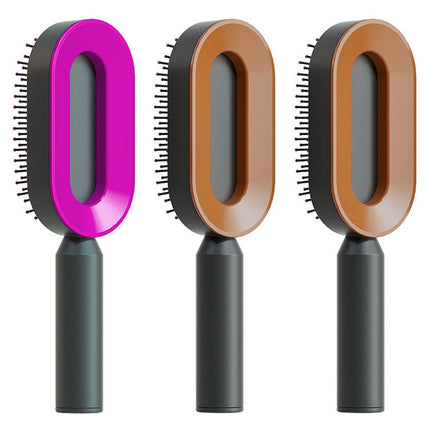 Self Cleaning Hair Brush For Women One-key Cleaning Hair Loss Airbag M