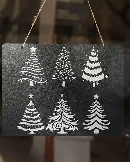 Creative Christmas Stencils Set - Reusable Templates for Festive Tree and Star Crafts