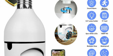 IR E27 Light Bulb Camera 1080P HD Wireless Wifi Smart Home Security Camera ir-e27-light-bulb-camera-1080p-hd-wireless-wifi-smart-home-security-camera Arts, Crafts & Sewing›Art Supplies›Paint