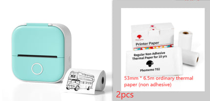 Portable Mini Thermal Label Printer Home Photo Printer Student Wrong Q