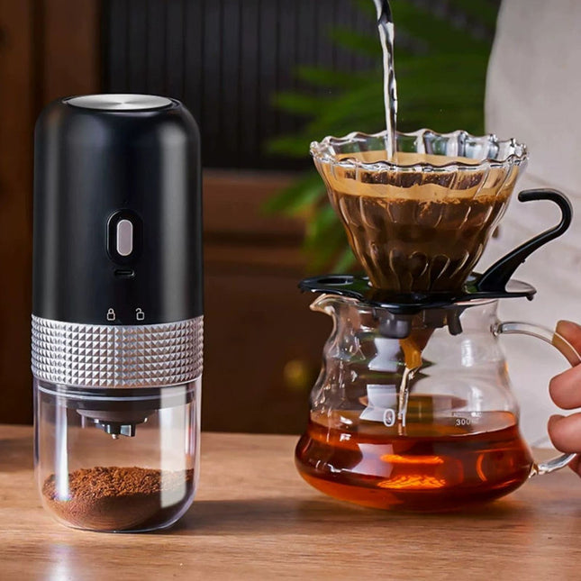 Peekaboo Studio Portable Electric Ceramic Coffee Grinder - USB Recharg