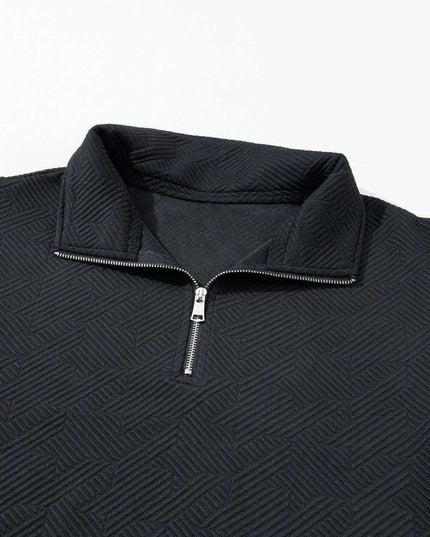 Chic Black Flutter Sleeve Top and Wide-Leg Trousers Ensemble