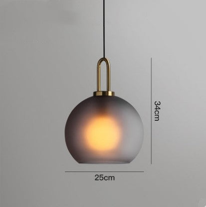 Nordic Simple Modern Glass Ball Chandelier Milk Tea Shop Clear Bar Res