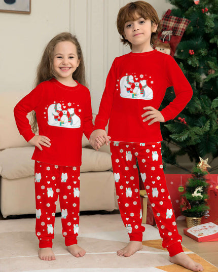 Christmas Family Pajamas Matching Sets Christmas Sleepwear Parent-Child Pjs Outfit For Christmas Holiday Xmas Party