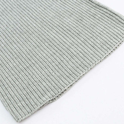 Elegant Knit V Neck Sweater and Flowing Trousers Ensemble