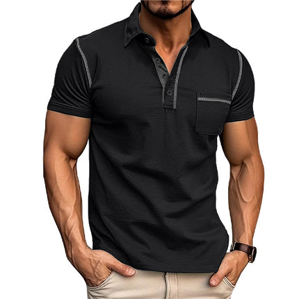 Peekaboo Studio Men's Quick Dry Polo Shirt - Breathable Cotton Blend