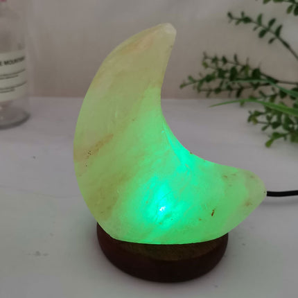 USB Color Changing Moon Light LED With Crystal Shade Night Lamp