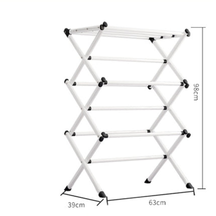Peekaboo Studio 3-Tier Metal Clothes Airer Dryer - Indoor/Outdoor Use