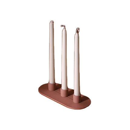 Geometric Porcelain Candle Holder Ornament For Home Decor