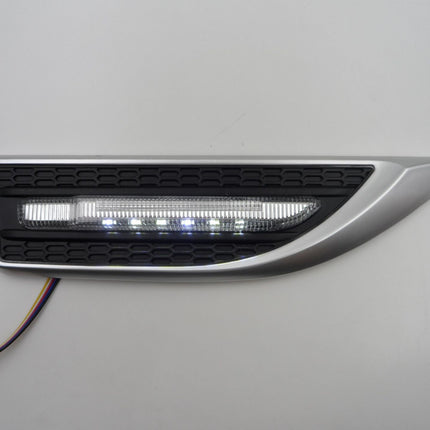 Car Fender Side LED Light Driving Lamp ABS PC 27.4x7x1.5cm Black White Silver