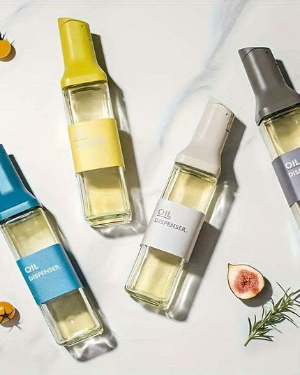 Innovative Gravity-Controlled Glass Oil Dispenser Set with Leak-Proof Design and Automatic Open-Close Feature