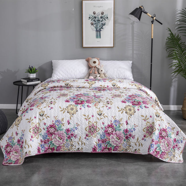 Peekaboo Studio Summer Cool Quilted Bed Cover - Lightweight, Airy Desi