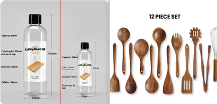 Food Grade Mineral Oil For Solid Wood Cutting Board Maintenance 300ml