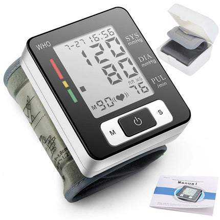 Peekaboo Studio Wrist Blood Pressure Monitor, Adjustable Cuff, 90 Read