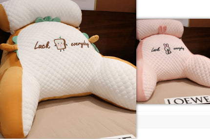 Sofa Fluffy Cushion Luncheon Pillow Triangle Reading Cushion Bedside S