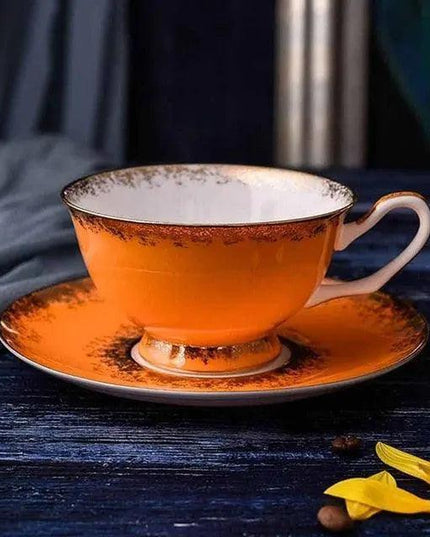 Elegant 200ML Ceramic Tea and Coffee Set for a Refined Beverage Experience