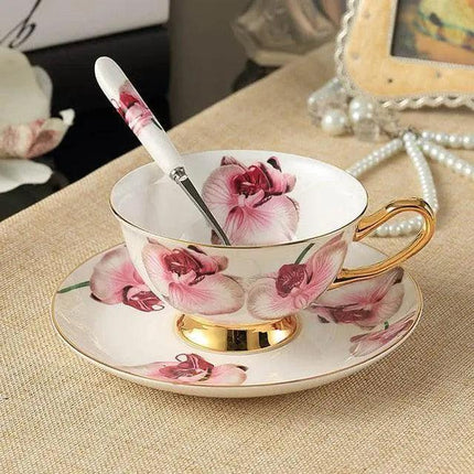 Elegant 200ML Ceramic Tea and Coffee Set for a Refined Beverage Experience