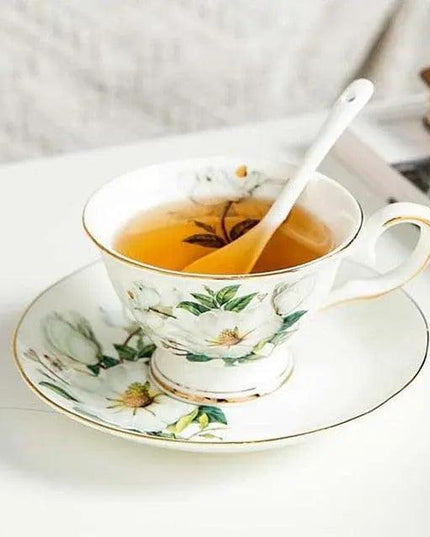 Elegant 200ML Ceramic Tea and Coffee Set for a Refined Beverage Experience