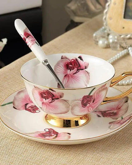 Elegant 200ML Ceramic Tea and Coffee Set for a Refined Beverage Experience