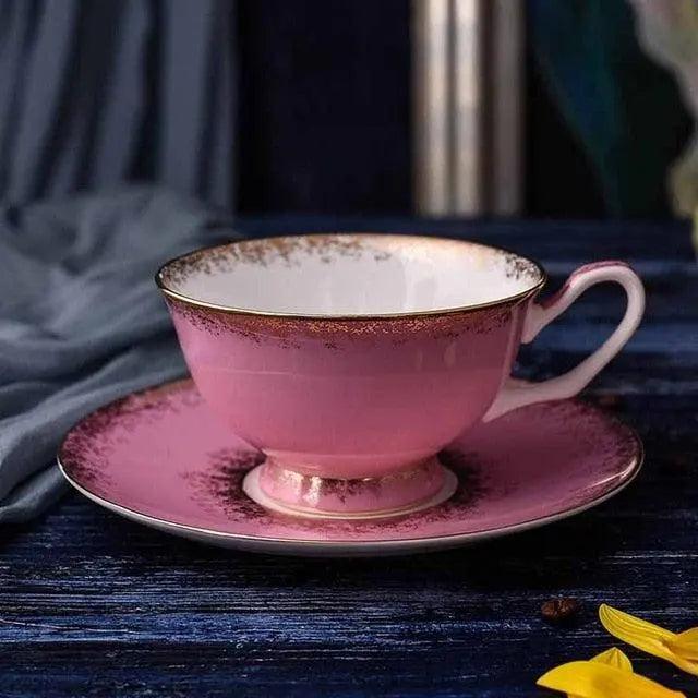 Elegant 200ML Ceramic Cups and Saucers Set for Hot Beverages: Elevate Your Drinkware Collection