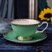 Elegant 200ML Ceramic Cups and Saucers Set for Hot Beverages