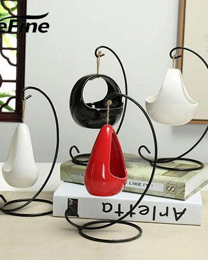 Modern Ceramic Hanging Planters for Small Plants