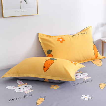 Peekaboo Studio Four-Piece Quilt Cover Set, Soft & Durable for Dorms