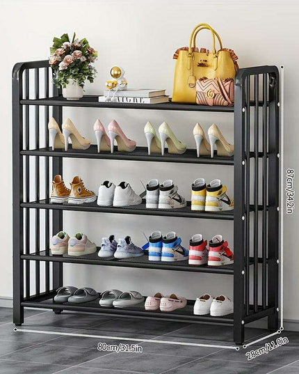 Elegant Metal Shoe Organizer for 12-20 Pairs: A Chic Storage Solution for Every Room