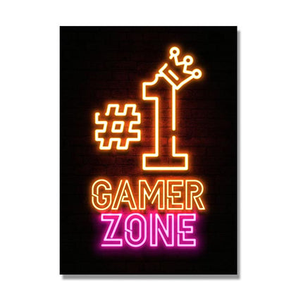 Canvas Painting Game Player Quotes Mural
