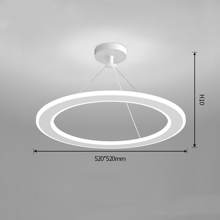 Simple Modern Circular Bedroom Study Chandelier