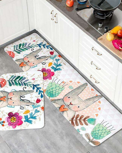Adorable Kawaii Cat Non-Slip Kitchen Mat for Safety and Style