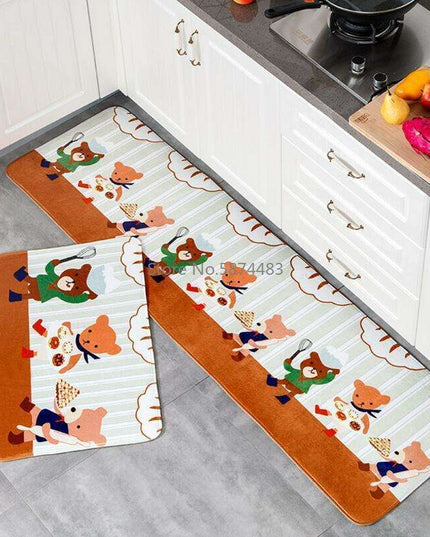 Adorable Kawaii Cat Non-Slip Kitchen Mat for Safety and Style