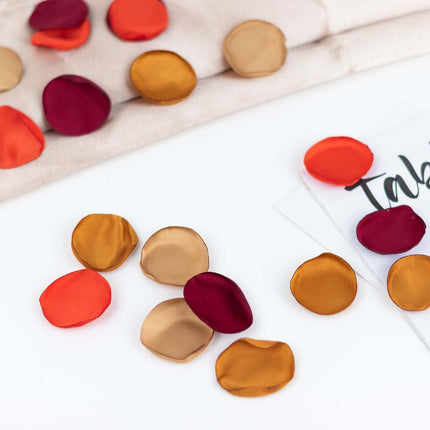 AliKopy 400-Pack Matte Silk Rose Petals - Life-Like Terracotta Confett