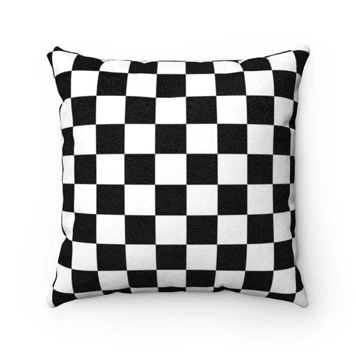 Decorative Checkered Throw Pillow