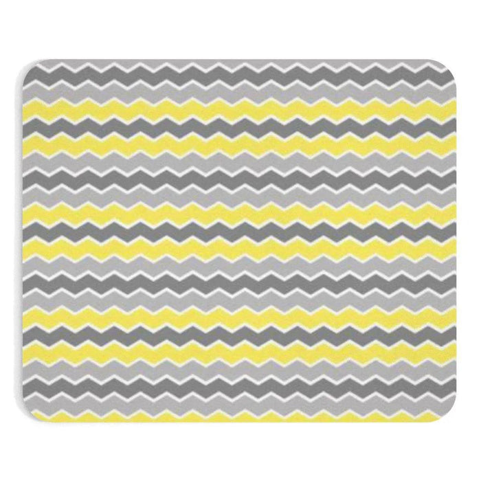 Neoprene Chevron Mouse Pad with Non-Slip Grip and Smooth Gliding Surface